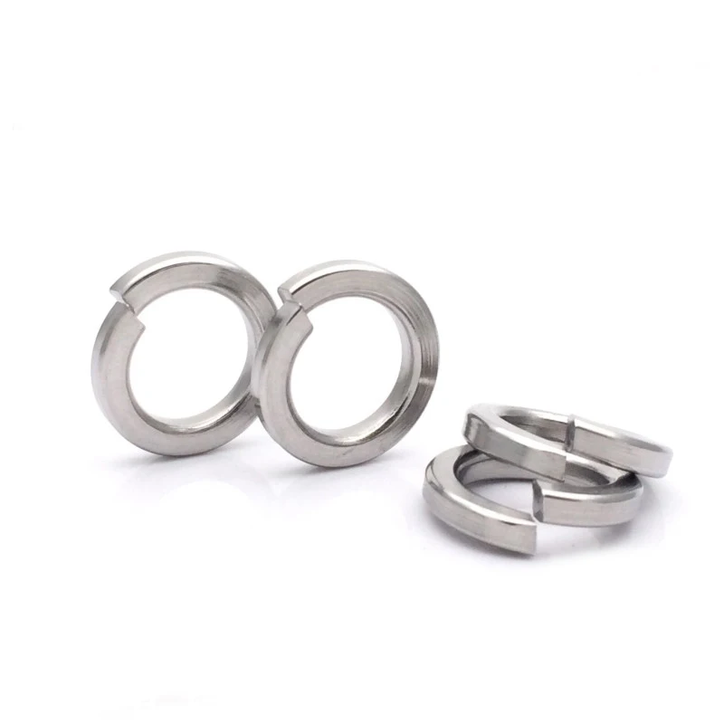 HSL Stainless Steel Spring Washers M2 to M22 M27 Flat Washer Types with Plain Finish for Spring Applications