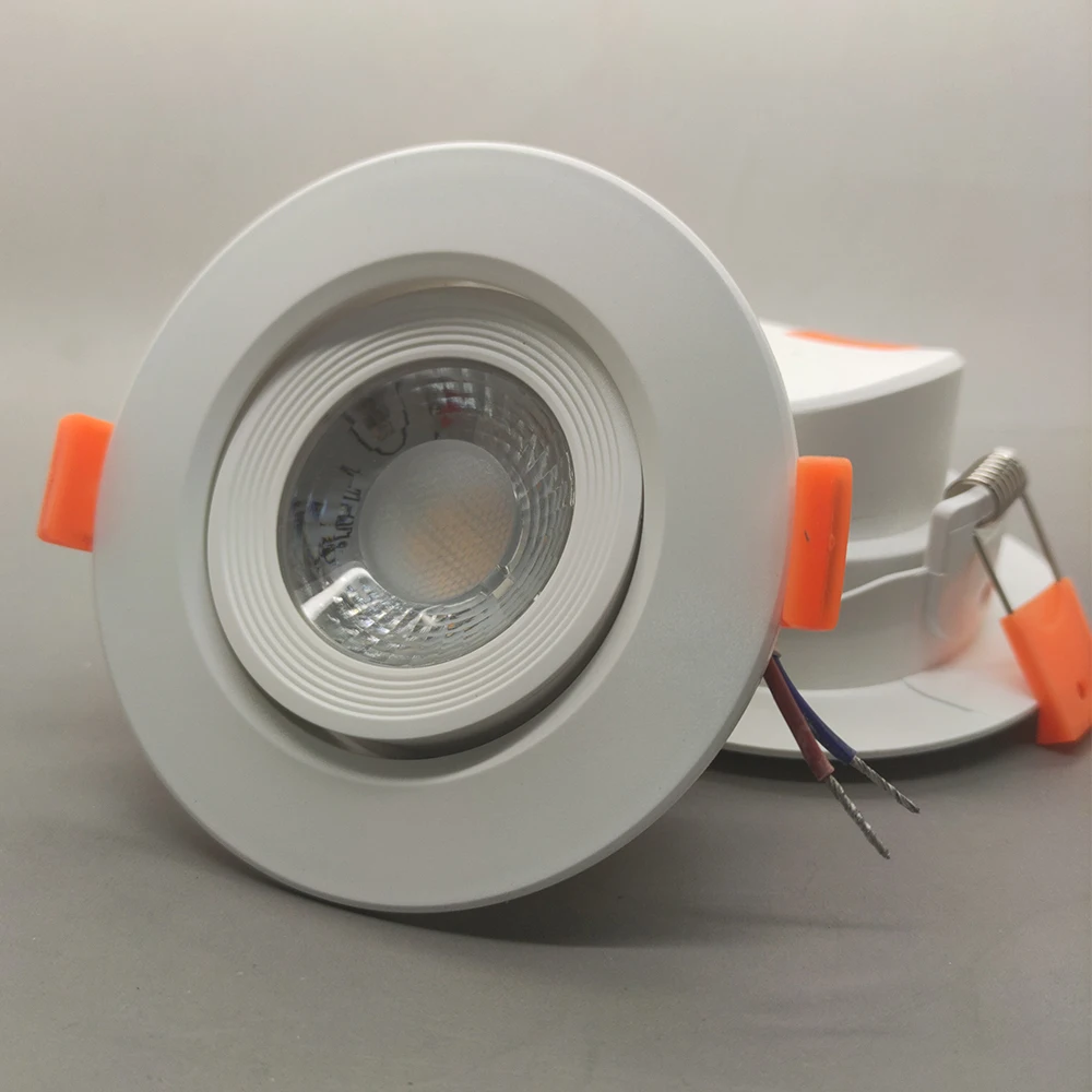 3w 5w 7w 9w 10w 12w 15w 18w Recessed Round Square Plastic Angel Adjustable Ceiling LED Spot Light