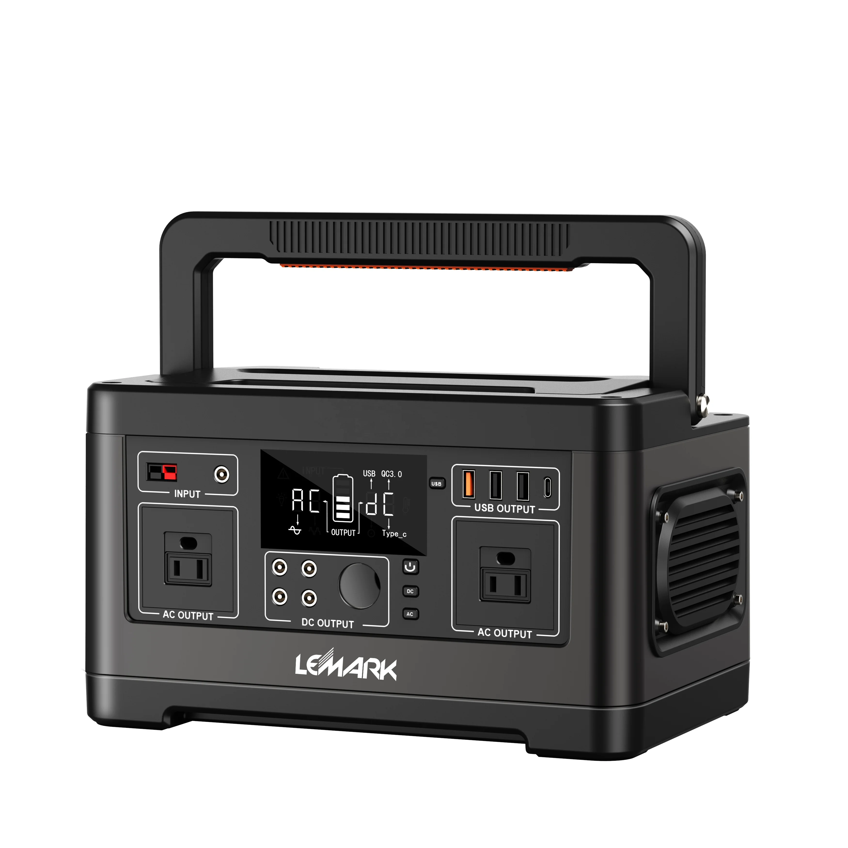 520Wh Кемпинг литий power bank станция 500W портативный солнечный генератор с максимальная мощность 1000W для мобильных устройств на автомобильный холодильник