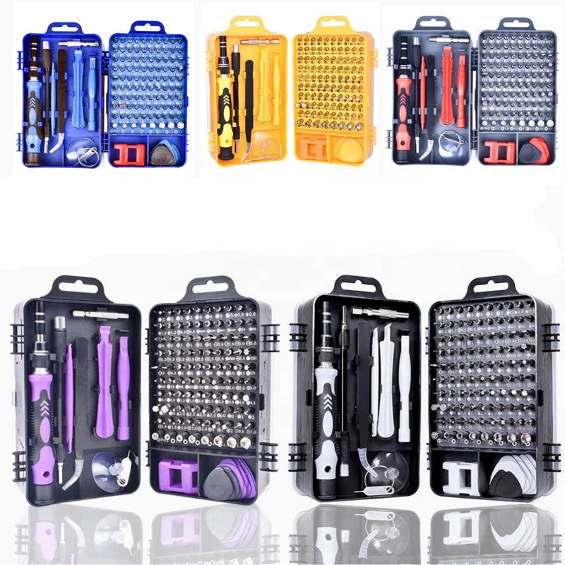 Screwdriver Set 115 in 1 Small Screw Driver Set Screwdriver Bit Magnetic Precision Multi Mobile Phone Repair Hand Tools Kit