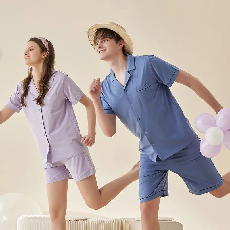 Заводская цена ткань под заказ парная Домашняя одежда женская мужская модал комплект из двух частей для пары пижам