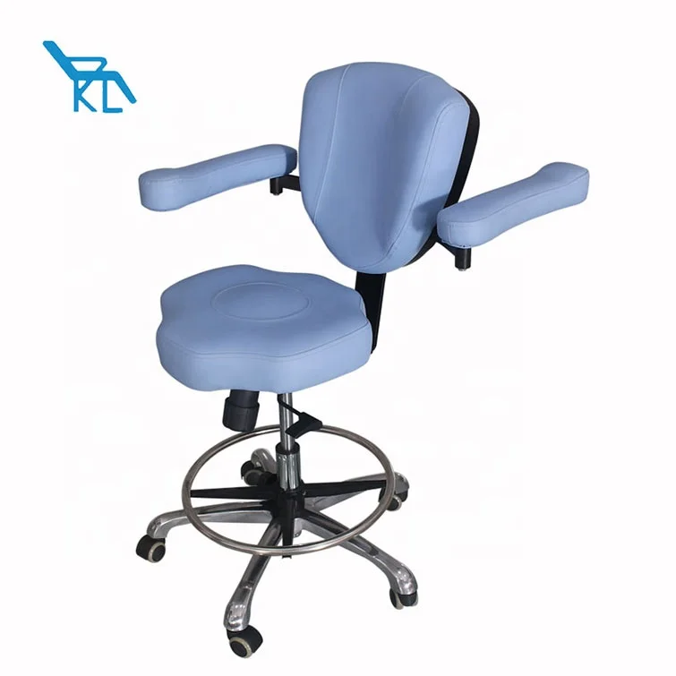 Dental Equipment Armrest Backrest Adjustment Soft Seat Ergonomic Dentist Stool Dental Microscope Chair
