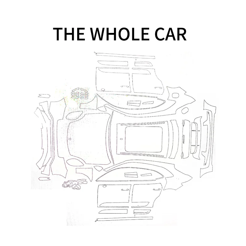 Special Car Machine Cutting Car Film Accurate Data  Paint Protection Pre-Cut Wrapping Tpu Ppf For Car