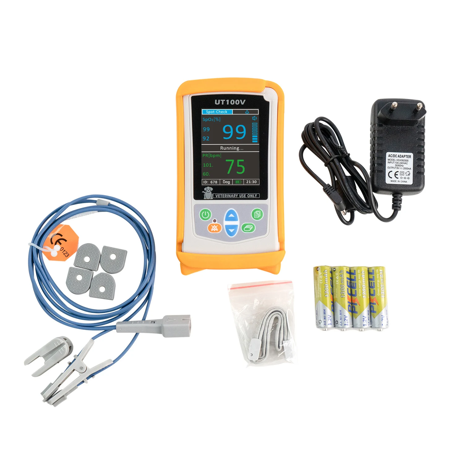 ODMS Professional Oximetry Date Handheld Oxygen Meter Finger Pulse Oximeters With Probes