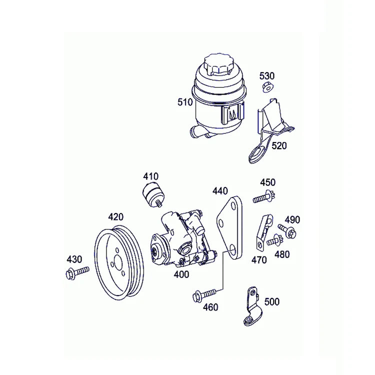 Автозапчасти A 140 466 62 01 A1404666201 1404666201 140 466 6201, Насос гидроусилителя руля для Mercedes Benz C140 W140 1992-1999