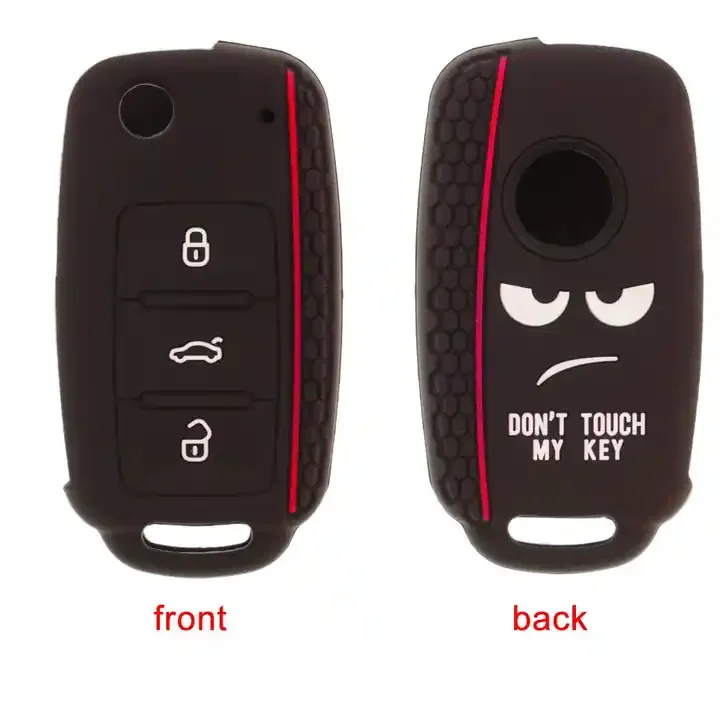Protective Silicone Remote Car Key Case Cover be suitable for Volkswagen VW POLO Tiguan Passat B5 B6 B7 Golf EOS Scirocco Jetta