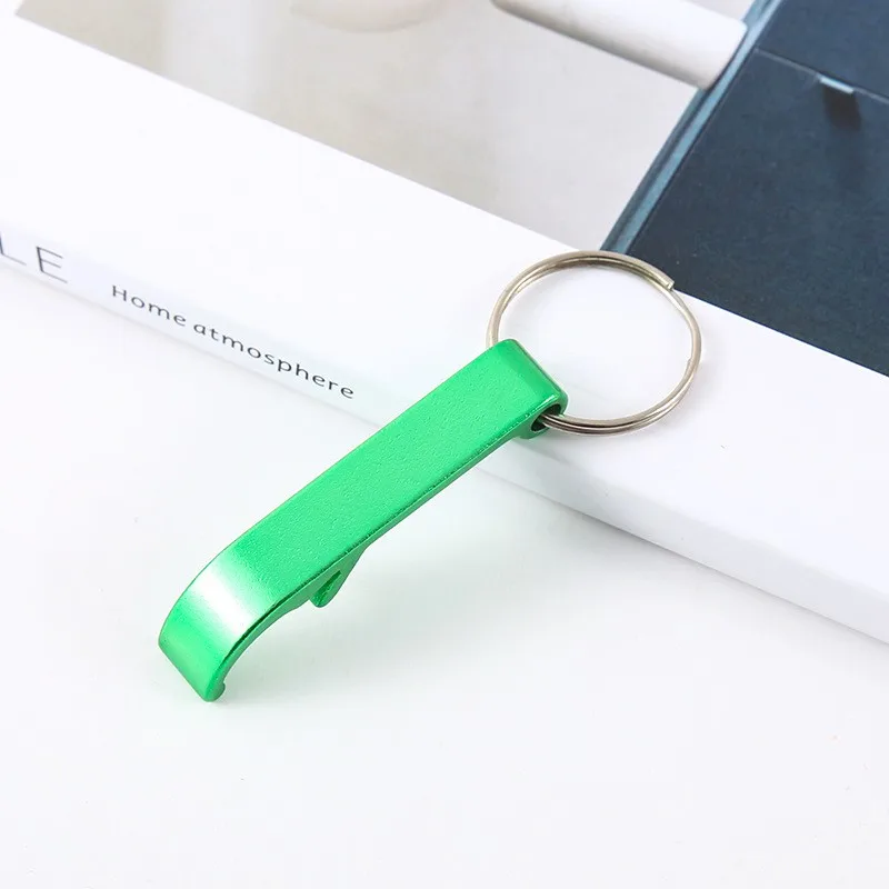 Metal Beer Bottle opener Mini colorful aluminum Keychain