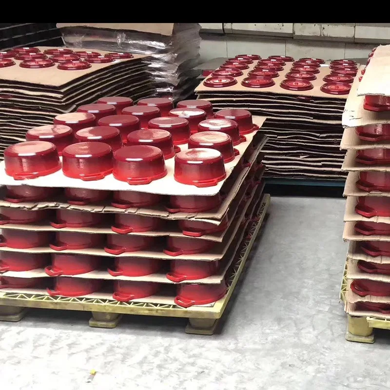 Custom colored nonstick enameled cast iron cookware set wholesale cooking pots casting iron pot set