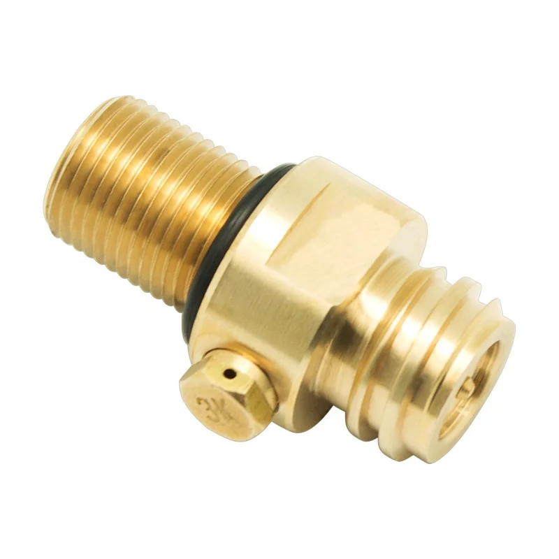 Brass M18X1.5 TR21-4 Soda Cylinder Valve Stream Adapter Connector for Filling Soda Tank