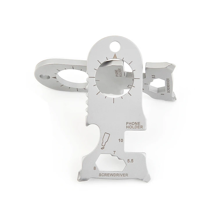 Multitools EDC Stainless Steel Keychain Outdoor Survival Gear Gadget Bottle Opener Multi Pocket Tool Pendant Keyring