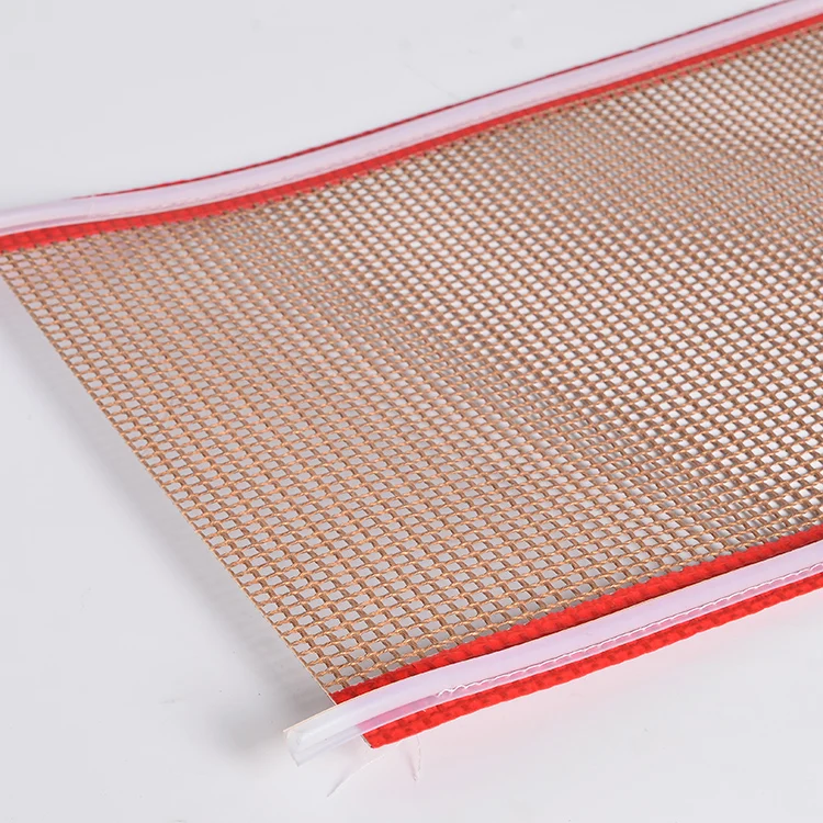 Plain Woven Ptfe Coated Fiberglass Mesh Conveyor Belt For Drying Ovens