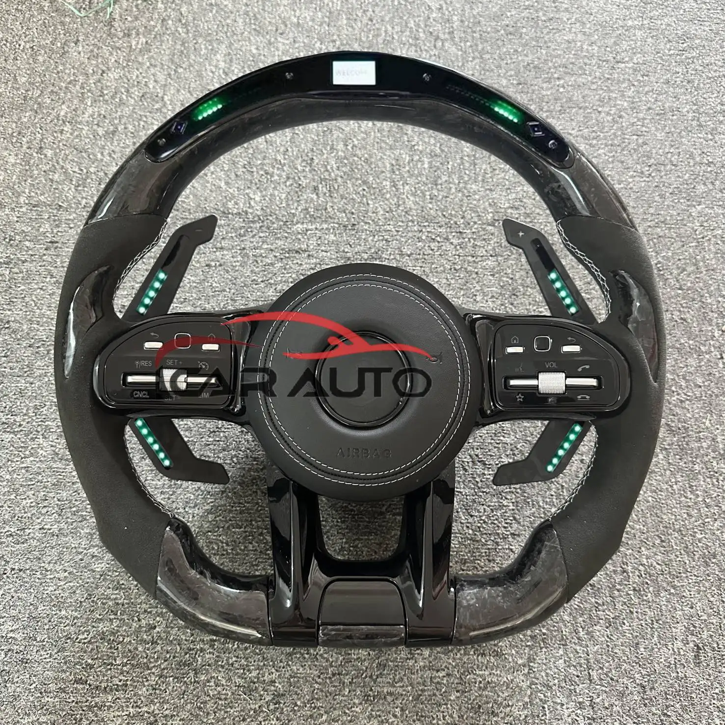 Автомобильный руль для Mercedes-Benz W177 W213 W204 W205 W211 C257 из углеродного волокна спортивные светодиодные подрулевые колеса