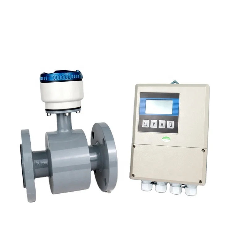 2' 3' 4-20mA acids alkalis modbus wireless flowmeter remote flow meters Low micro Split Type Mag electromagnetic flowmeter