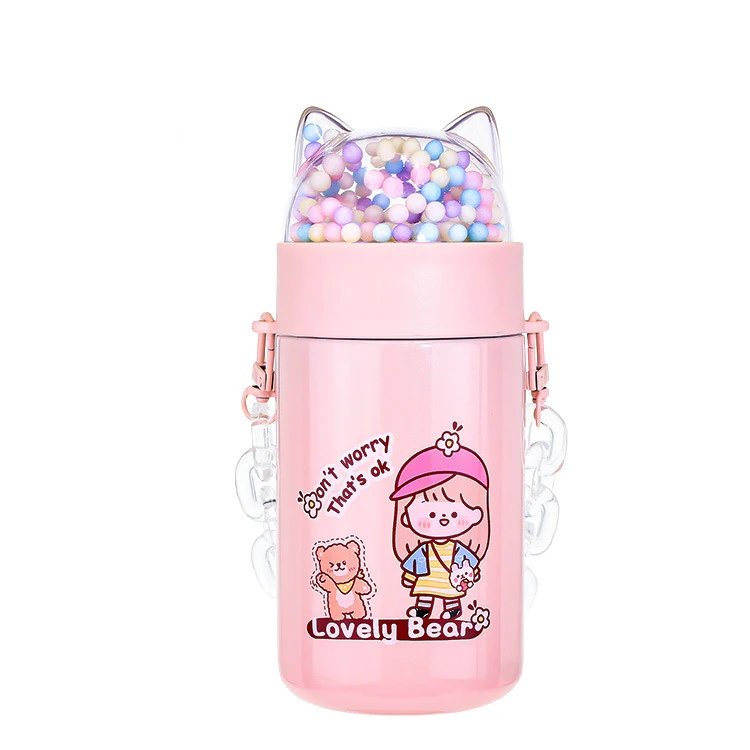 Custom Wholesale Marolon Color Large Stainless Steel Vacuum Bottle Cute Flask Design Food Grade Double Insulated Water Children