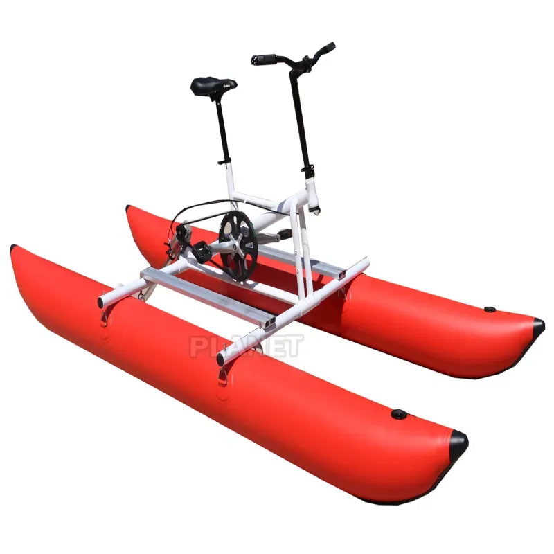 Wholesale Commercial Inflatable Banana Boat Tube Pedal Bicycle Inflatable Water Bike Tube For Sale