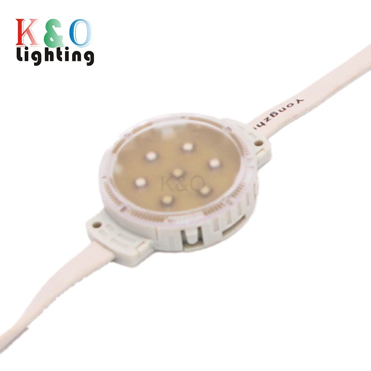 Permanent Holiday Light Amusement Park 12 Volt Pixel Break Continuation Function Yellow Color Custom 48 Volt Led Point Light