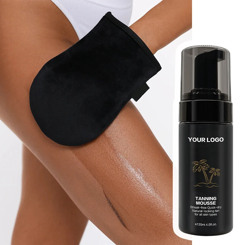 Private Logo Natural-looking Tan Foam Herbal Organic Sunscreen Tanning Mousse