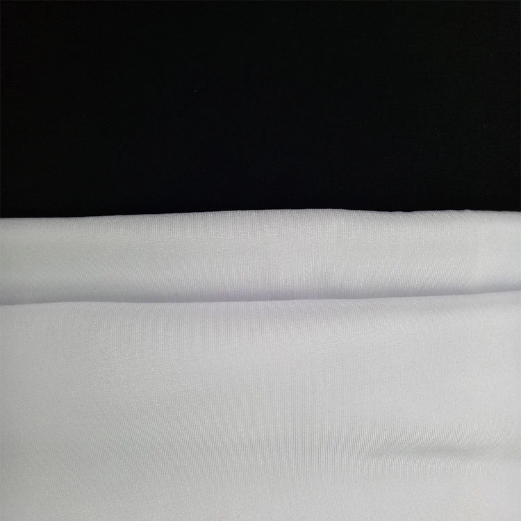 
Guaranteed Quality White Lycra Twill Ribbed Spandex Polyester Elastane Fabric 