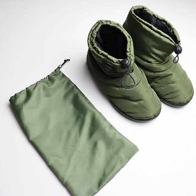 Far Infrared Carbon Fiber Heated Foot Warmer outdoor use Heat Shoe rechargeable battery Boots Slipper Electric Heated Shoes