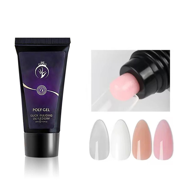 Nailway pretty 15g 30g 60g Nail Art Quick Extension Gel Camouflage Color Pink Nude Clear Poly Acrylic Nail Gel
