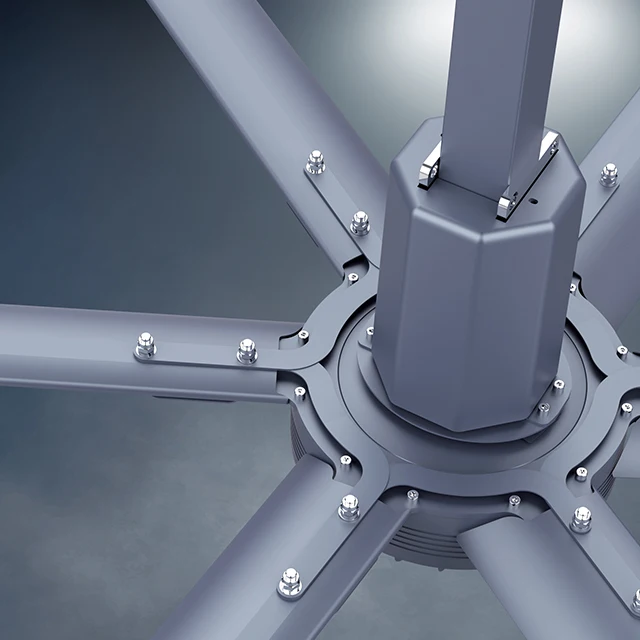 PMSM Motor Aluminum Alloy Blade Big Ass Fan HVLS Commercial Industrial Cooling ceiling Fan