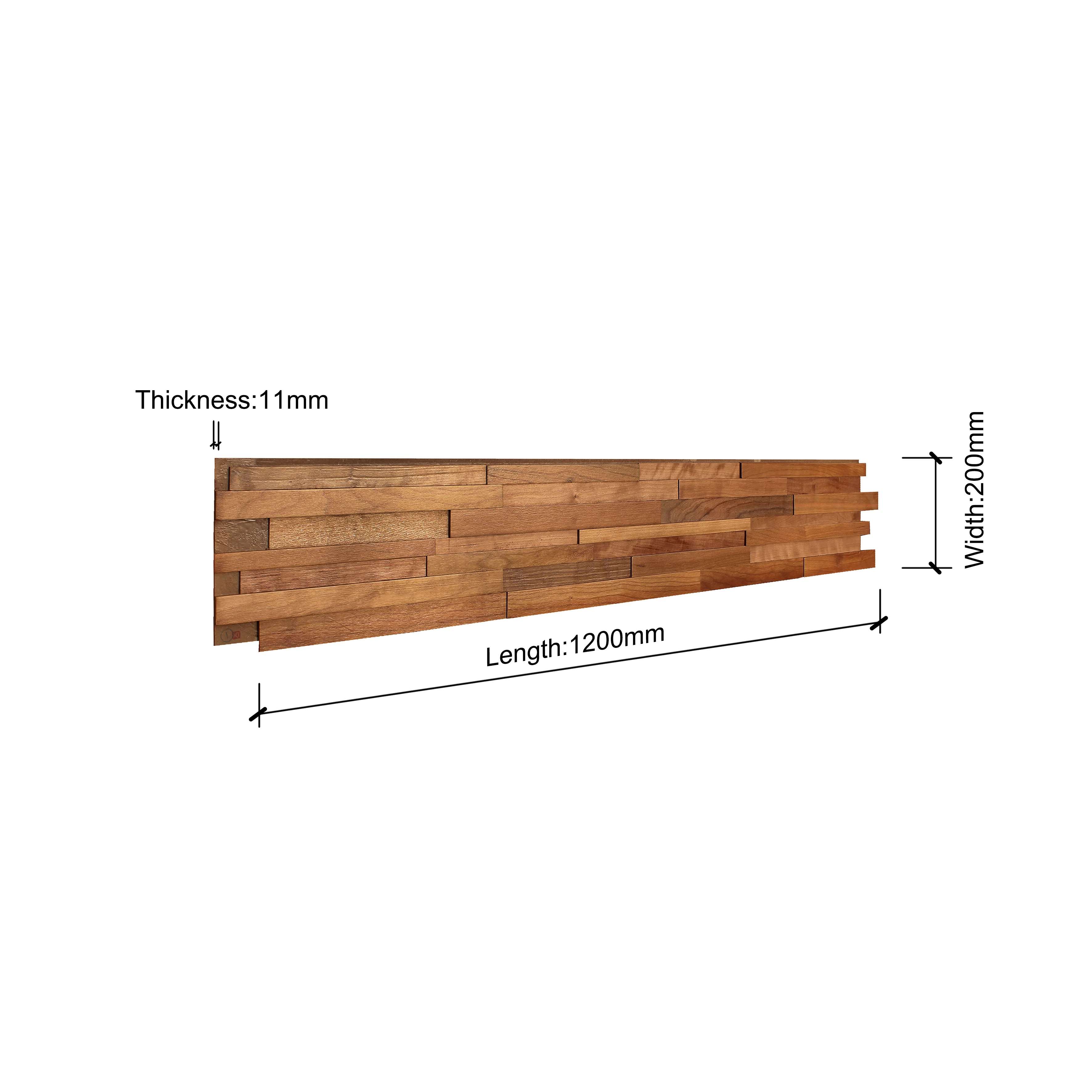 Meeting room classic wooden walls brick home decoration wood 3D wall panel shiplap board