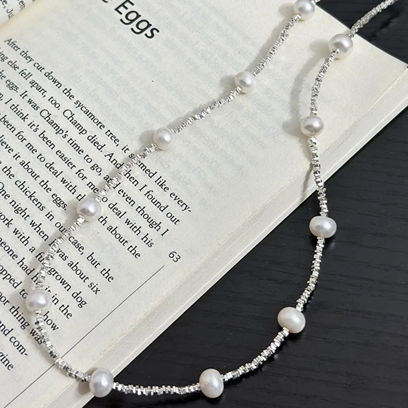 VANA New Arrival Fashion Fine Jewelry Sets 925 Sterling Silver Fresh Water Pearl Jewelry Rhodium Plated Jewelry Set