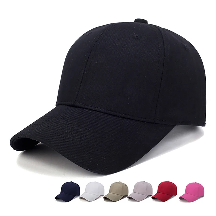 
Black Gray Cotton Lightweight Cap Men Solid Color Cap Outdoor Baseball Cap Fashion Sun Hat For Women 