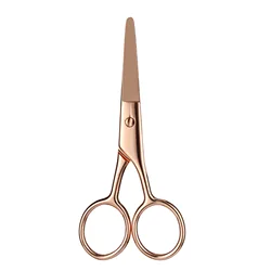 High quality Steel Professional Stainless Steel nose hair barber curve beard scissors