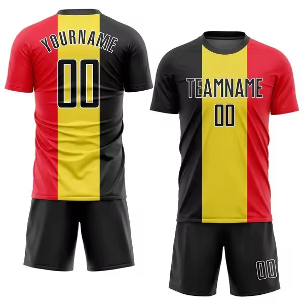 Thai Quality Quick Dry Team Uniform Set Shirt customized Sport Wear Men Kids Retro Football Jersey Soccer Wear RCZ02