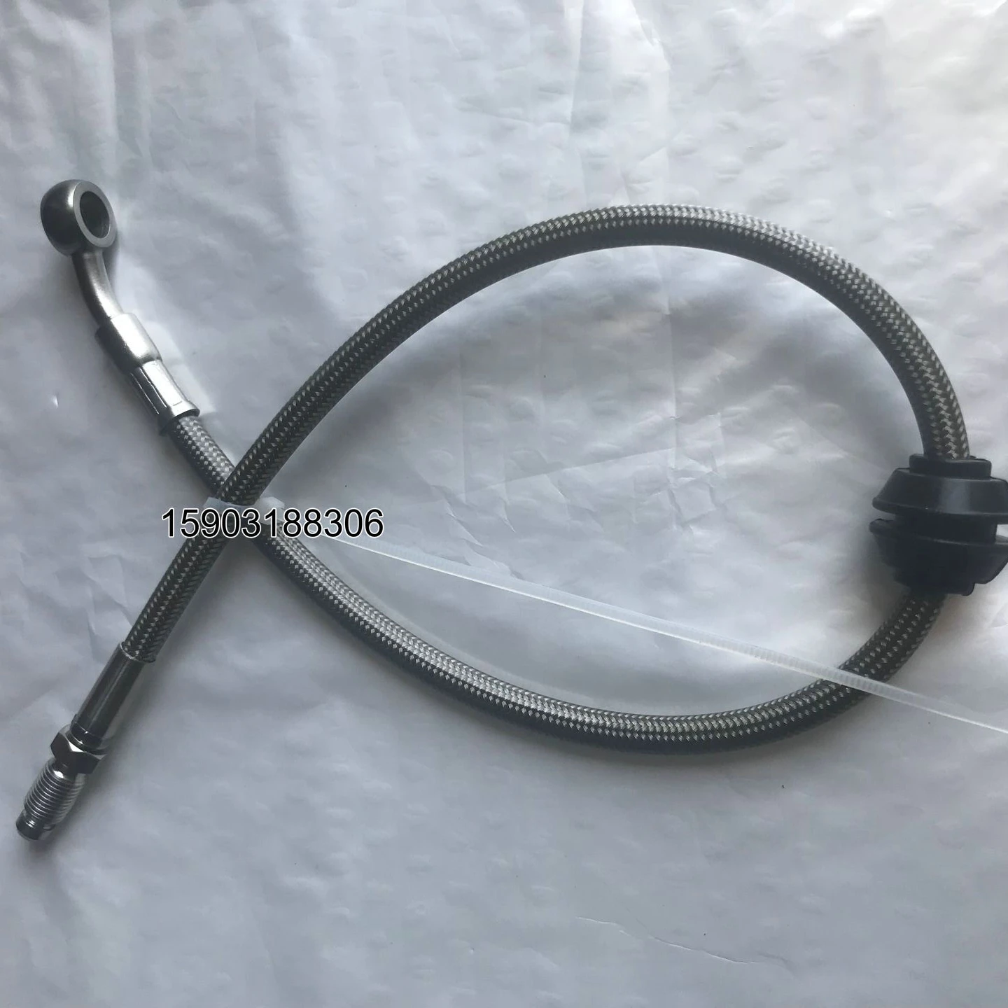 
Auto Spare Parts Flexible Motorcycle Low Friction Coefficient PTFE Braided Brake Hose Assembly 