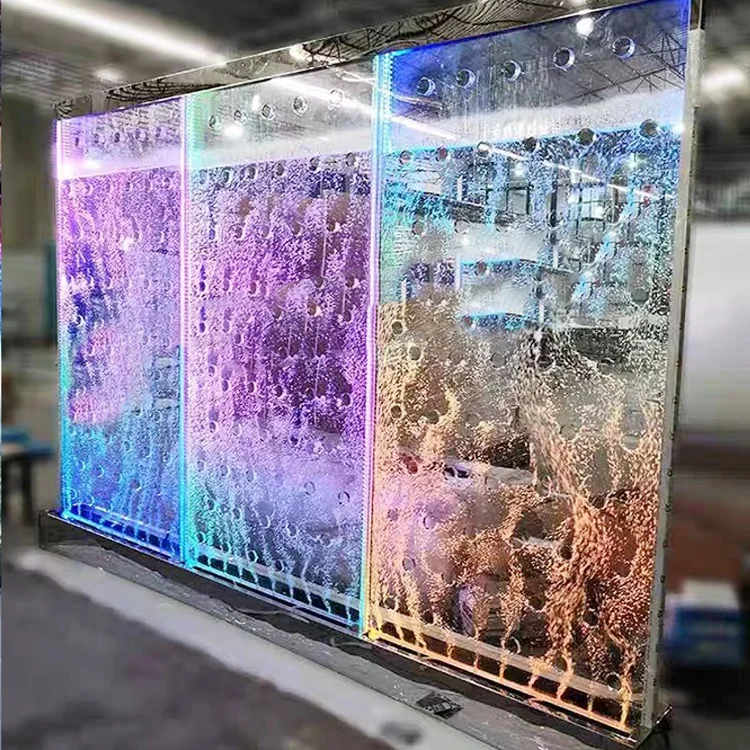 Новый H8 * W8ft 3D программируемая водяная пузырьковая настенная панель для гостиничного проекта