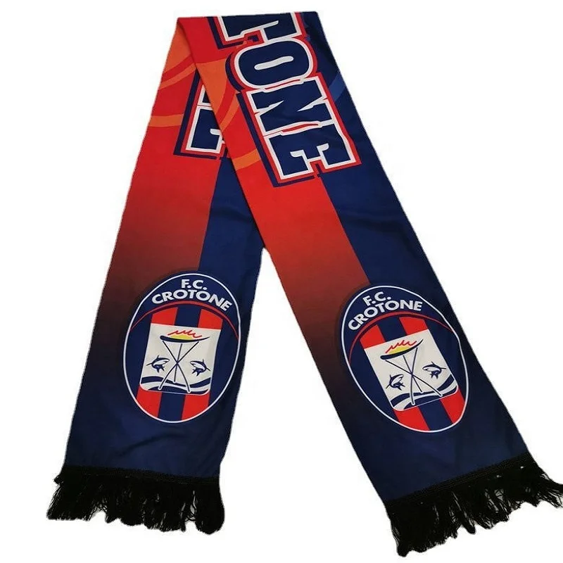  cheap promotional print soccer fans polyester football custom satin