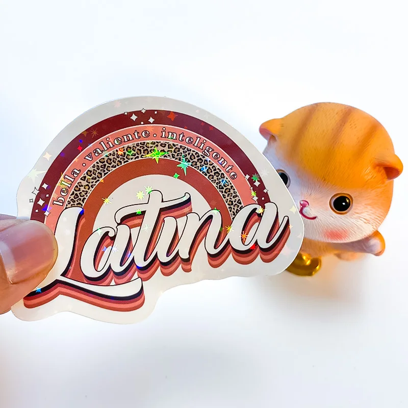 Wholesale Custom Size And Shape Printing Suncatcher Film Window Cling Sticker Rainbow Sun Catcher Decal