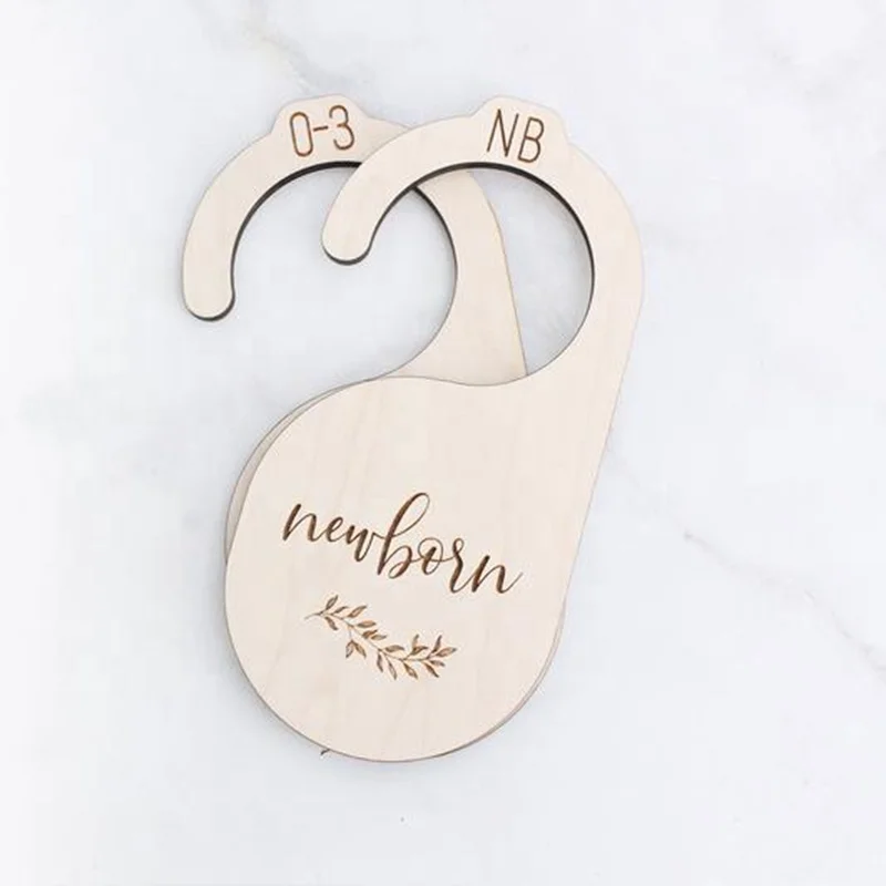 Wooden baby clothes trimmer baby shower gift newborn to 18 months