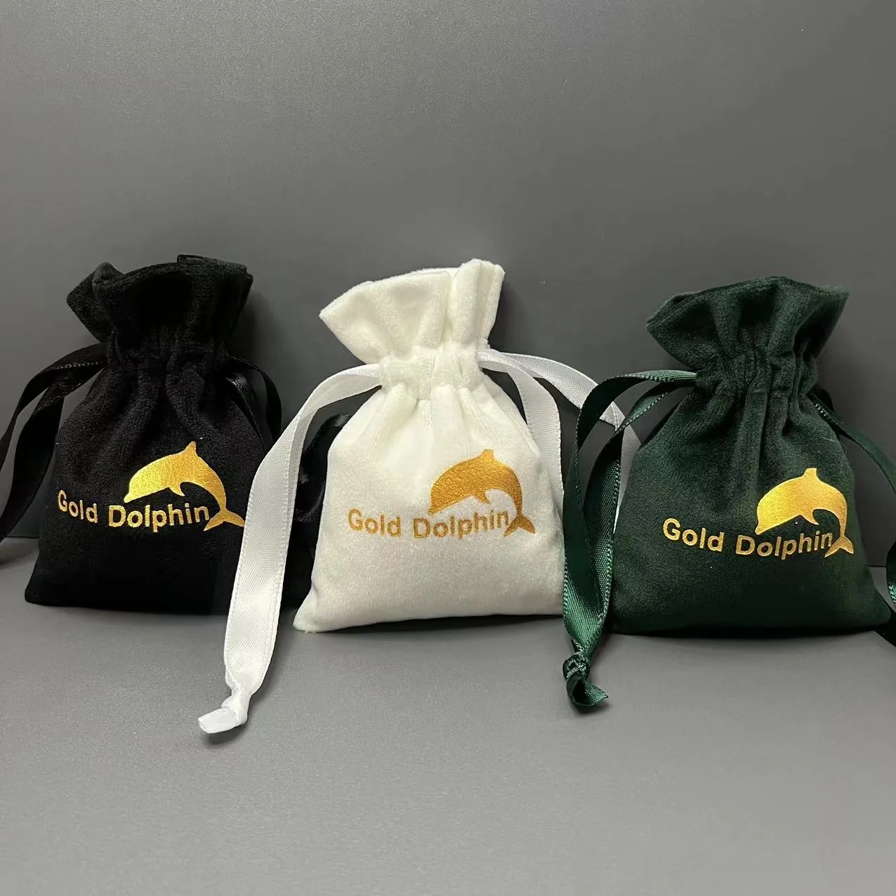 Colorful Small 8x10cm Hat Dust Bags with Draw String Velvet Dice Bag