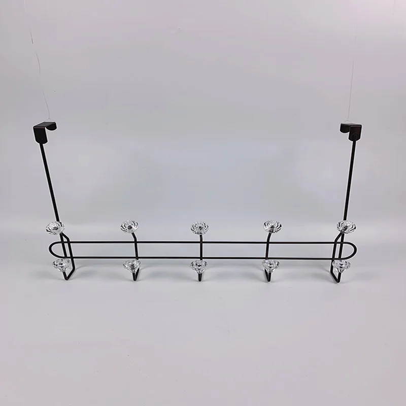Hotel Bathroom Iron Hanging Hat Towel Rack Clothes Coat Over the Door Hook