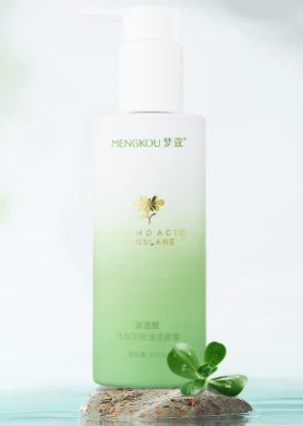 New Arrival Private Label Mengkou Deep Cleansing Face Care Oil Control Moisturizing Organic Amino Acid Purslane Facial Cleanser
