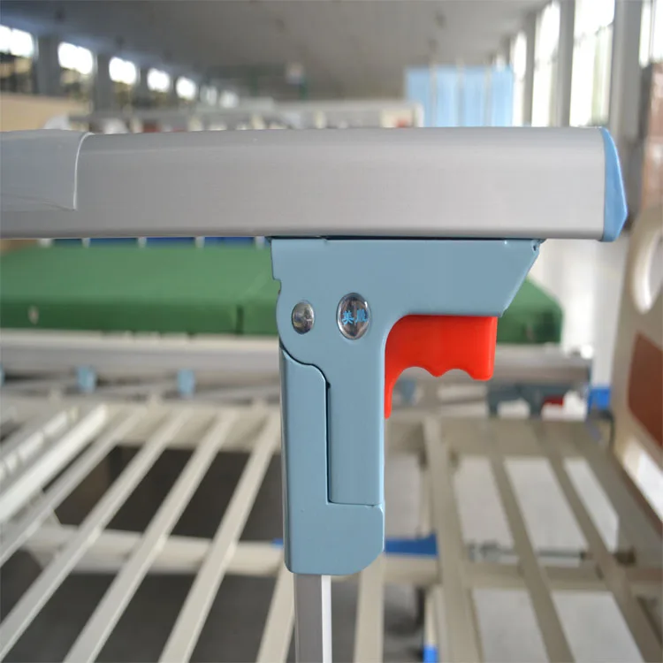 Ручная Больничная койка BCA-133-C Шанхай meiisun производит медицинская кровать с 2 рычагами оснащенными механическим приводом 2-рокер ABS изголовьем 2100x900x530 мм CE