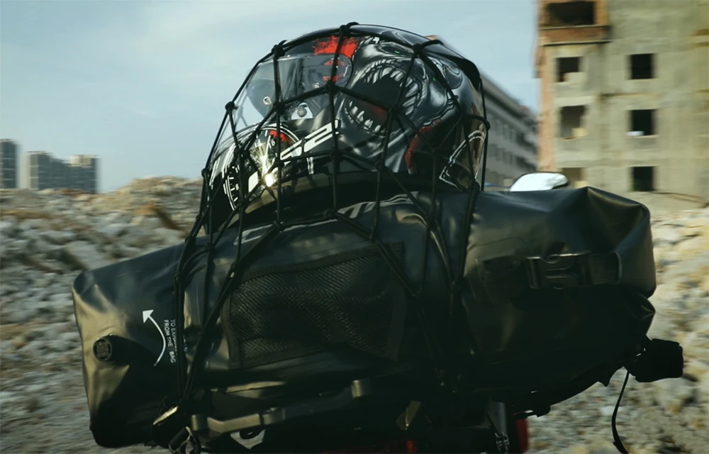 
Luggage Cargo Bungee Elastic Net Rope With Hooks For Motorcycle Bag Helmet 