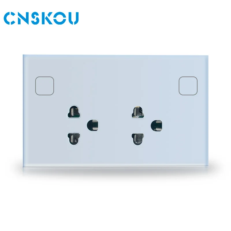 China Factory Socket Google Home Power Dimmer Tuya Wall Electrical Smart Sockets WiFi Touch Switch