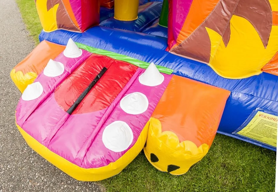 2021 New arrival inflatable lion jumper combo popular bouncy castle slide cute tiger commercial slide bouncing castle for rental