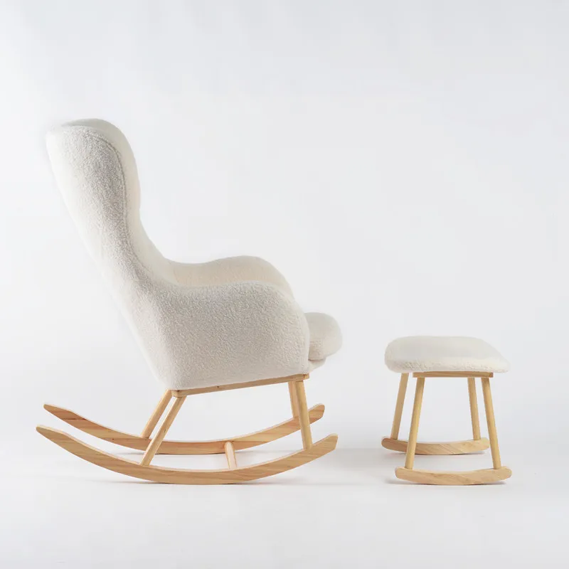Living Room Nursing Nursery Mummy Breastfeeding Rocking Chair with Armrest