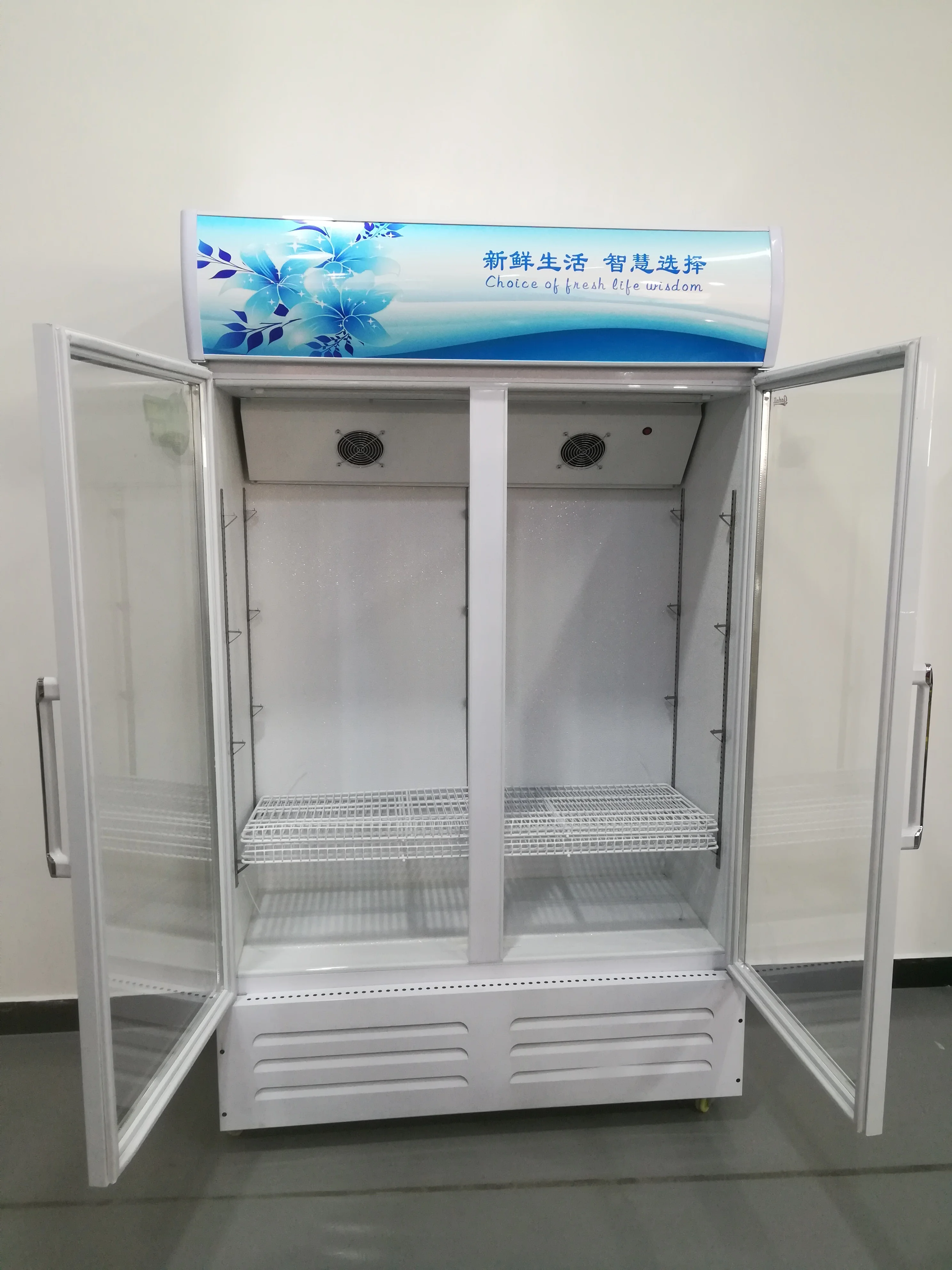 2~10 degree used glass door refrigerators, used double door refrigerator, commercial refrigerator
