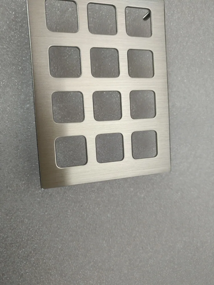 sheet metal fabrication stainless steel ATM keyboard front panel