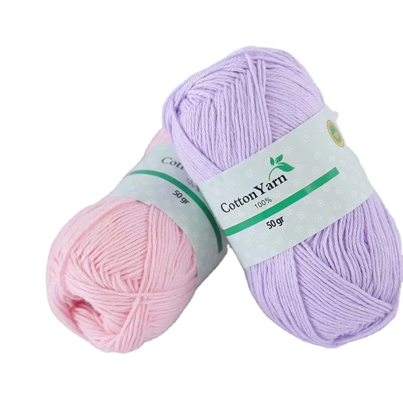 wholesale factory price hand knitting 100 organic baby mercerized combed yarn buyers crochet 100% cotton yarn