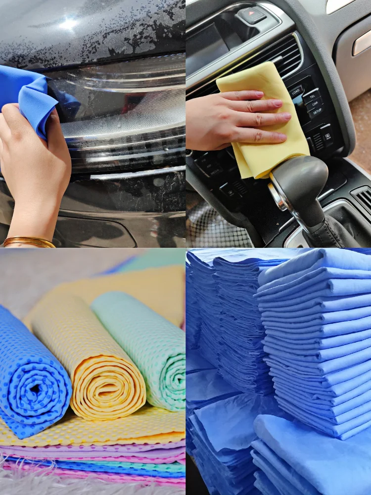 Wholesale reusable cleaning cloth high quality PVA super absorbent pet cat and dog bath towel polyvinyl alcohol cooling towel