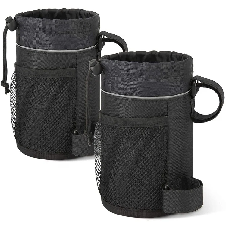 
Water Resistant Wheelchair Bicycle Water Bottle Holder 2 Pack Bike Cup Holder for Golf Carts UTV 