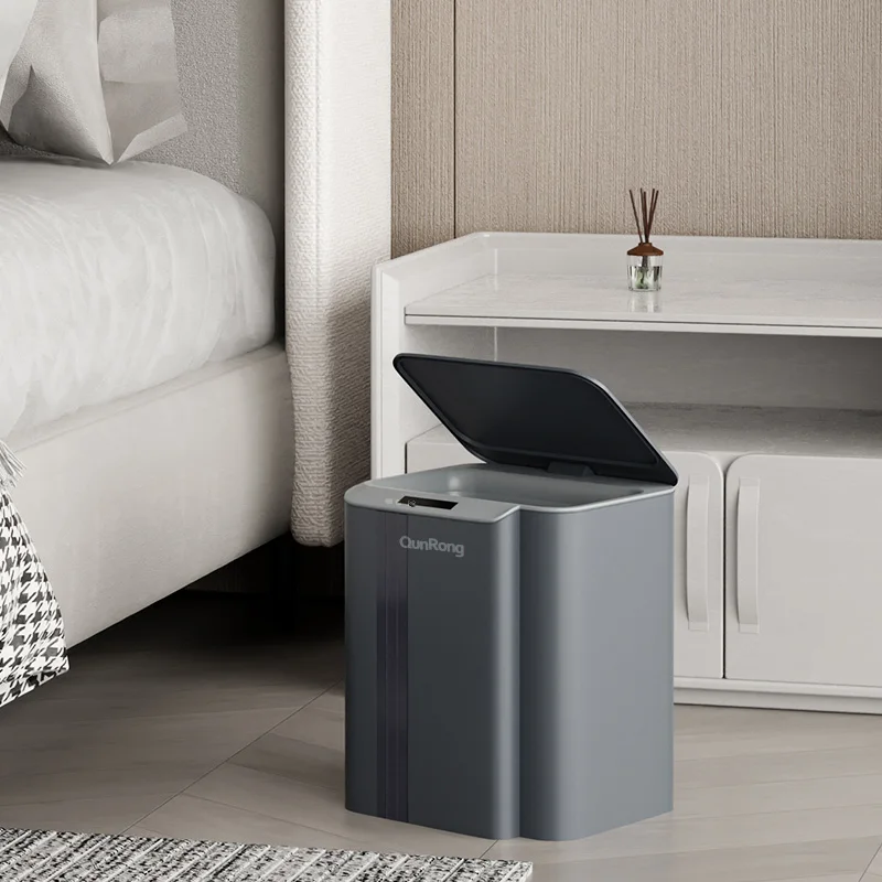 Oem Grey 13L / 18L / 23L Sensor trash bin Sleek Dustbins Smart Waste Bins Intelligent Garbage Can
