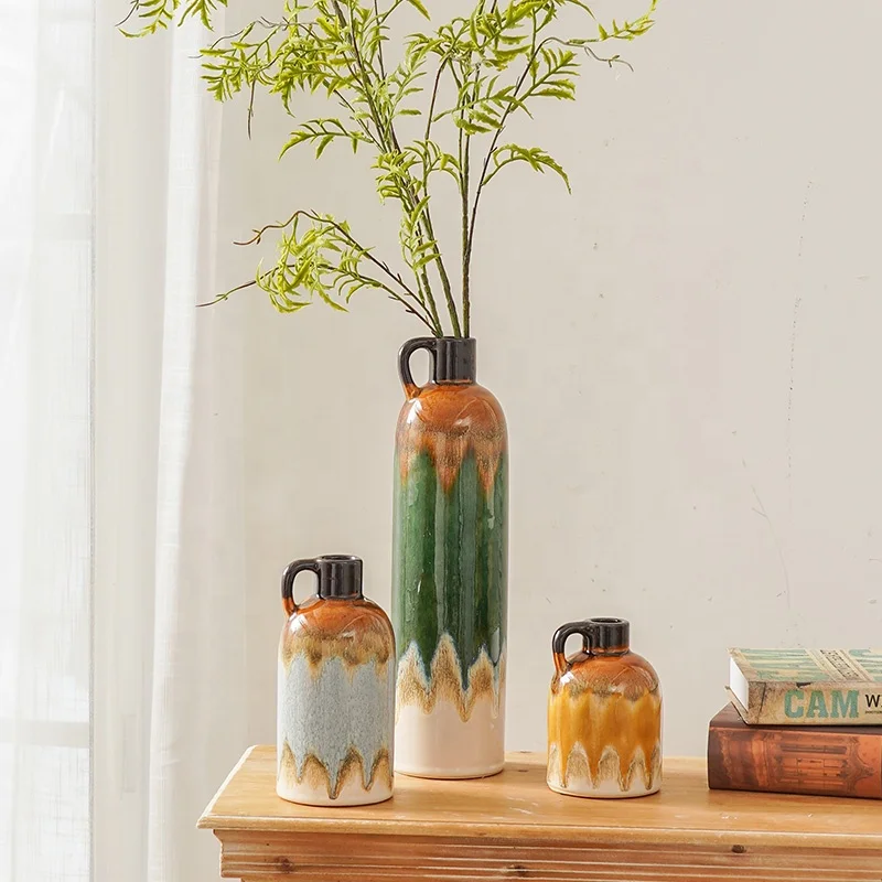 EAGLEGIFTS Colorful Ceramic Vase Floreros De Cermica y Porcelana Sthetische Vasen Fr Blume Blumenvasen Porcelain Vase for Home